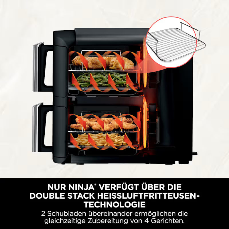 Ninja Double Stack 2-Level 7.6L Air Fryer