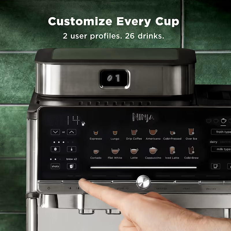 Ninja AutoBarista™ Pro Fully Automatic Stainless Steel Espresso Machine