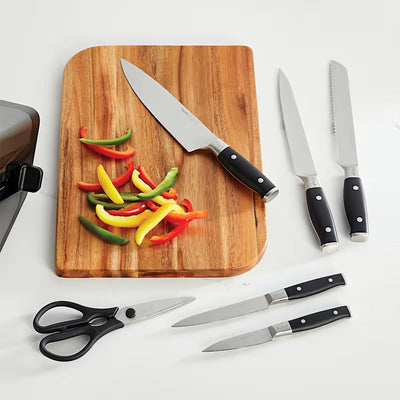 Ninja Foodi StaySharp Knife Block with Integrated Sharpener – 6-Piece Set
