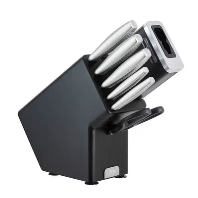 Ninja StaySharp Stainless Steel Knife Block with Integrated Sharpener – 6-Piece Set