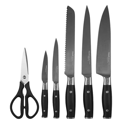 Ninja Foodi StaySharp Knife Block with Integrated Sharpener – 6-Piece Set